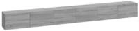 vidaXL TV-Schrank 3-tlg. TV-Schrank-Set Grau Sonoma Holzwerkstoff (3-St)