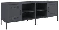 vidaXL TV-Schrank TV-Schr&auml;nke 2 Stk. Anthrazit 68x39x50,5 cm Stahl (2-St)