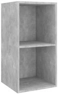 vidaXL TV-Wand TV-Wandschrank Betongrau 37x37x72 cm Holzwerkstoff, (1-St)