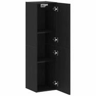 vidaXL TV-Schrank Wand-TV-Schrank Schwarz Eichen-Optik 30,5 x 30 x 110 cm (1-St)