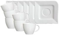 Ritzenhoff & Breker Tasse Melodie Kaffeetassen mit Untertassen 190 ml, 12-tlg.,