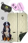 MAELSON Tierdecke Cosy Roll Hundedecke - Farbe: Schwarz, Beige