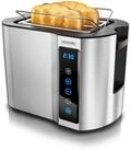 Arendo Toaster 2-Scheiben, W&auml;rmeisoliertes Doppelwandgeh&auml;use, Display