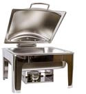 AcMax Thermobeh&auml;lter Edelstahl Luxus Speisenw&auml;rmer 2/3 Chafing Dish 6,0 Liter