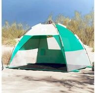 vidaXL Angelzelt, Strandzelt 2 Personen Seegr&uuml;n Quick Release Wasserdicht