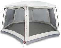 vidaXL Faltzelt Poolzelt mit abnehmbarem &Uuml;berzelt Netzw&auml;nden Grau 670x590cm,...