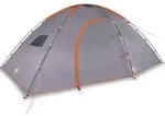 vidaXL Kuppelzelt NA Zelt Campingzelt Familienzelt Freizeitzelt 8 Personen Grau...
