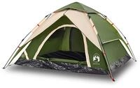 vidaXL Kuppelzelt Kuppel-Campingzelt 5 Personen Gr&uuml;n Quick Release, Personen: 5 (1