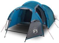 vidaXL Tunnelzelt, Campingzelt 3 Personen Blau Wasserdicht