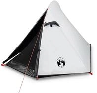 vidaXL Kuppelzelt Kuppel-Campingzelt 2 Personen Wei&szlig; Dunkel Wasserdicht,...
