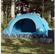 vidaXL Angelzelt, Campingzelt 2 Personen Blau Quick Release