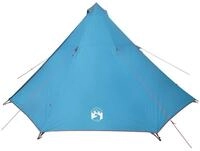 vidaXL Tipi-Zelt Tipi-Familienzelt 8 Personen Blau Wasserdicht, Personen: 8 (1 tlg)