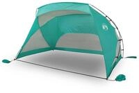 vidaXL Strandmuschel Strandzelt Meergr&uuml;n 274x178x170/148 cm 185T Polyester, (1 tlg)