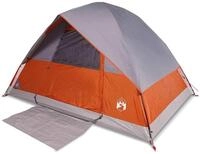 vidaXL Kuppelzelt Kuppel-Campingzelt 2 Personen Orange Wasserdicht, (1 tlg)