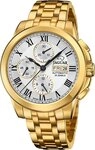 JAGUAR Chronograph Jaguar Herrenuhr Edelstahl gold Jaguar Le, (Chronograph),...