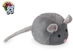 Nobby Katzenspielrad Nobby Pl&uuml;sch Maus mit Stimme, Samt