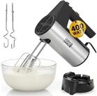 Lebenlang Handmixer Handr&uuml;hrger&auml;t 400W mit 5 Stufen & Turbo - Inkl. Standhalterung,