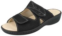Longo LONGO Damen Pantolette schwarz Nubukleder Stretch - Gr&ouml;&szlig;e: 37 Pantolette