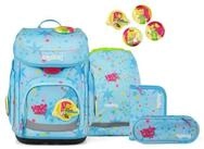 ergobag Schulranzen Schulranzen-Set CUBO B&auml;rhext 5-teilig (5-teilig), ergonomisch,