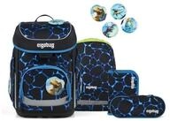 ergobag Schulranzen Schulranzen-Set CUBO B&auml;rassic Garden 5-teilig (5-teilig),