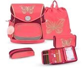 Belmil Schulranzen Belmil Premium Compact Plus Schulranzenset 5-teilig - Coral