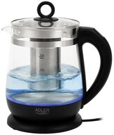 Adler Wasserkocher AD 1299, 1850 W, 1,5 l Glas Wasserkocher mit Teesieb,