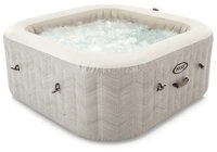 Intex Whirlpool &raquo;PureSpa Chevron Deluxe&laquo;, aufblasbares Aufstellbecken, braun, in