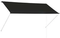 vidaXL Markise Einziehbare Markise 250&times;150 cm Anthrazit (1-St)