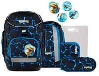 ergobag Schulranzen Schulranzen-Set PACK B&auml;rassic Garden 6-teilig (6-teilig),