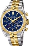 JAGUAR Chronograph Jaguar Herrenuhr Edelstahl silber gold, (Chronograph), Herren