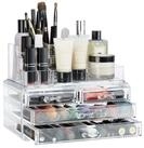 relaxdays Make-Up Organizer mit 4 Schublade, transparent