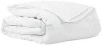 vidaXL Bett 2-in-1 Bettdecke Wei&szlig; 240 x 200 cm Feder (1-tlg)
