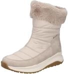 Winterboots RIEKER, Damen, Gr. 37, beige (hellbeige), Lederimitat, Textil, Schuhe