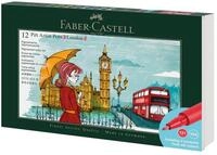 F&uuml;ller Pitt Artist Pen Tuschestift. Geschenkset London, 12-teilig.