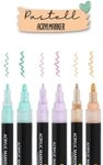 Online Pen Fineliner Pastel Lettering, (6x pastellige Acryl-Stifte, deckend,