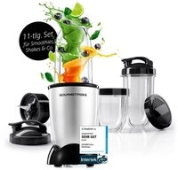 GOURMETmaxx Standmixer Mixer Mr. Magic 10-tlg. 400W silber/schwarz, 400 W, inkl.
