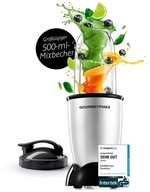 GOURMETmaxx Standmixer Mr. Magic 4-tlg. 400W silber/schwarz, 400 W, Elektrischer