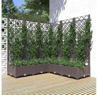 vidaXL Hochbeet vidaXL Garten Braun 120 x 120 x 121,5 cm