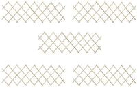 vidaXL Zaun vidaXL Scherenzaun 5 Stk. Tannenholz 180x60 cm