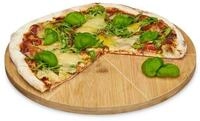 relaxdays Pizzateller Bambus