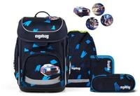 ergobag Schulranzen Schulranzen-Set CUBO VerfolgB&auml;rjagd 5-teilig, 25/26 (5-teilig),
