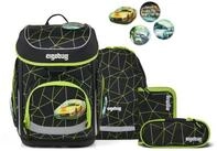 ergobag Schulranzen Schulranzen-Set CUBO CyB&auml;r Race 5-teilig, 25/26 (5-teilig),