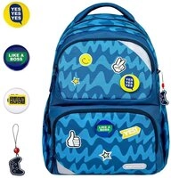 Belmil Schulrucksack "MAXI PACK" neues Modell 2025 mit Patches f&uuml;r M&auml;dchen und