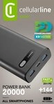 Cellularline Power Bank Fast 20000 PD Black (60975) Solar Powerbank