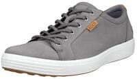 Ecco Mens Soft 7 (aus Premium-Leder) grau Herren Sneaker