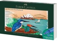 Faber-Castell K&uuml;nstlerstift Pitt Artist Pen Tuschestift, (12-tlg), Geschenkset