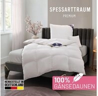 SPESSARTTRAUM G&auml;nsedaunenbettdecke Premium****, hergestellt in Deutschland,