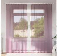 vidaXL Vorhang, Voile Vorh&auml;nge mit Schlaufen 2 Stk. Lila 140x225 cm