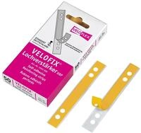 VELOFLEX Abheftstreifen Lochverst&auml;rker VELOFIX&reg;, 15 x 105 mm, transparent, 50