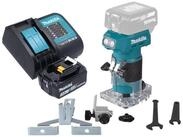 Makita Oberfr&auml;se DRT 52 SF1 18 V 6 mm Brushless + 1x Akku 3,0 Ah + Ladeger&auml;t